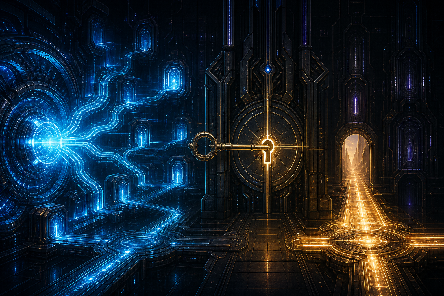 Original artwork for “Capability Is Not Authority”, from The Whole Qensai System series