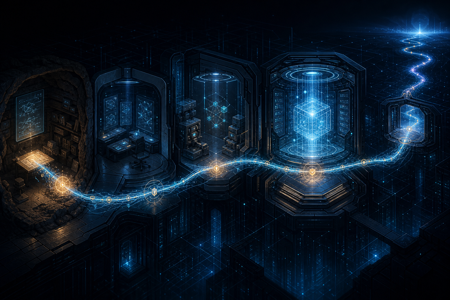 Original artwork for “Continuity by Design”, from The Whole Qensai System series